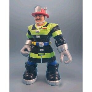 Fisher Price Rescue  Highway Heroes Firefighter Mattel Billy Blazes Black Green